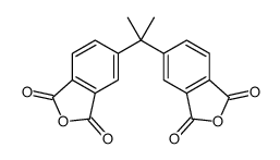 5-[2-(1,3-dioxoisobenzofuran-5-yl)propan-2-yl]isobenzofuran-1,3-dione Structure