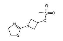 3-methanesulfonyloxy-1-(1,3-thiazolin-2-yl)azetidine结构式