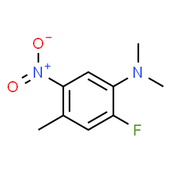 2-Fluoro-N,N,4-trimethyl-5-nitroaniline结构式
