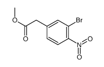 2-(3-溴-4-硝基苯基)乙酸甲酯结构式