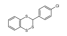 3-(4-chlorophenyl)-1,2,4-benzotrithiin结构式