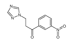 1-(3-nitrophenyl)-3-(1,2,4-triazol-1-yl)propan-1-one结构式