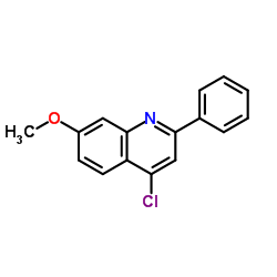 4-氯-7-甲氧基-2-苯基喹啉结构式