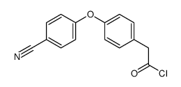 2-[4-(4-cyanophenoxy)phenyl]acetyl chloride结构式