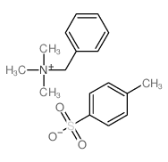 benzyl-trimethyl-azanium; 4-methylbenzenesulfonic acid结构式