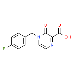 4-(4-氟苄基)-3-氧代-3,4-二氢吡嗪-2-羧酸结构式