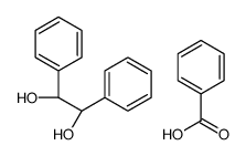 benzoic acid,(1R,2S)-1,2-diphenylethane-1,2-diol结构式