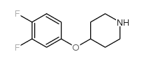 4-(3,4-二氟苯氧基)-哌啶盐酸盐结构式