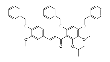3-(4-(benzyloxy)-3-methoxyphenyl)-1-(4,6-bis(benzyloxy)-2-isopropoxy-3-methoxyphenyl)prop-2-en-1-one结构式