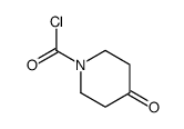 1-Piperidinecarbonyl chloride, 4-oxo- (9CI) structure