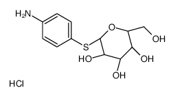 (2S,4S,5S)-2-(4-aminophenyl)sulfanyl-6-(hydroxymethyl)oxane-3,4,5-triol,hydrochloride Structure