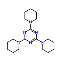 2,4,6-tri(piperidin-1-yl)-1,3,5-triazine Structure