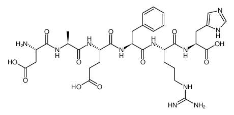 Amyloid β-Protein (1-6) trifluoroacetate salt结构式