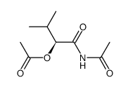 (S)-(-)-N-acetyl-2-acetoxy-3-methylbutanamide Structure