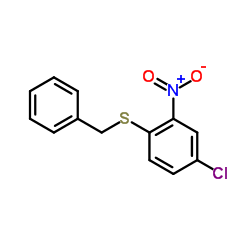 4-CHLORO-2-NITRO-1-(PHENYLMETHYLTHIO)BENZENE Structure