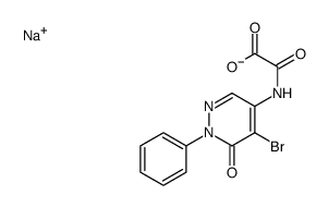 N-(5-Bromo-1,6-dihydro-6-oxo-1-phenylpyridazin-4-yl)oxamidic acid sodium salt picture