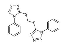 5,5'-(Methylenebisthio)bis(1-phenyl-1H-tetrazole)结构式