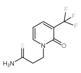 3-[2-氧代-3-(三氟甲基)-1,2-二氢吡啶-1-基]丙烷硫代酰胺结构式