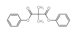 Propanedioicacid, 2,2-dimethyl-, 1,3-diphenyl ester结构式