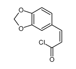 3-(1,3-benzodioxol-5-yl)prop-2-enoyl chloride Structure