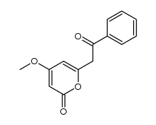 4-methoxy-6-phenacyl-2H-pyran-2-one结构式