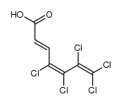 4,5,6,7,7-Pentachlor-heptatrien-(2t,4c,5)-saeure结构式