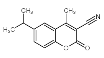 3-CYANO-6-ISOPROPYL-4-METHYLCOUMARIN结构式