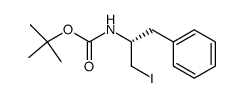 N-[(1R)-1-(Iodomethyl)-2-phenylethyl]carbamic Acid 1,1-Dimethylethyl Ester结构式
