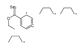 [4-(Ethoxycarbonyl)phenyl]tributylstannane结构式