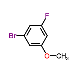 1-Bromo-3-fluoro-5-methoxybenzene structure