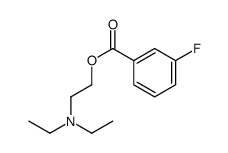 3-Fluorobenzoic acid, 2-(diethylamino)ethyl ester Structure