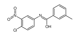 N-{4-chloro-3-nitrophenyl}-3-methylbenzamide结构式