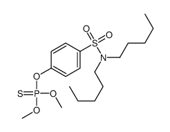 N,N-Dipentyl-p-hydroxybenzenesulfonamide O,O-dimethyl phosphorothioate Structure