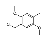 1-(chloromethyl)-2,5-dimethoxy-4-methylbenzene结构式