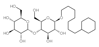 7-环己基-1-庚基-β-D-麦芽糖苷结构式
