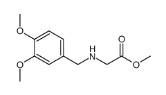 (3,4-dimethoxybenzylamino)acetic acid methyl ester Structure
