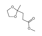 3-(2-Methyl-1,3-dioxolane-2-yl)propionic acid methyl ester Structure