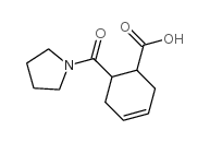 6-(PYRROLIDINE-1-CARBONYL)-CYCLOHEX-3-ENECARBOXYLIC ACID结构式