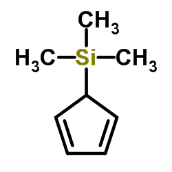 三甲基甲硅烷基环戊二烯(异构体混合物)结构式