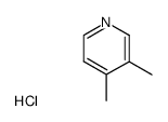 3,4-dimethylpyridinium chloride Structure