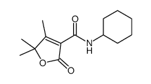 3-Furancarboxamide,N-cyclohexyl-2,5-dihydro-4,5,5-trimethyl-2-oxo-(9CI) Structure