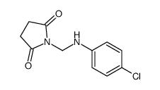 1-[(4-chloroanilino)methyl]pyrrolidine-2,5-dione结构式