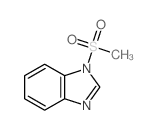 1-甲烷磺酰基苯并咪唑结构式