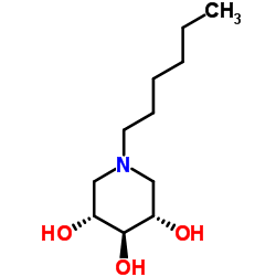 (3R,4r,5S)-1-Hexyl-3,4,5-piperidinetriol结构式