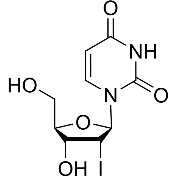 2’-Deoxy-2’-iodouridine; 2’-Iodo-2’-deoxyuridine Structure