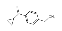 环丙基4-乙基苯基酮结构式
