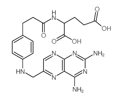 L-Glutamic acid,N-[3-[4-[[(2,4-diamino-6-pteridinyl)methyl]amino]phenyl]-1-oxopropyl]- picture