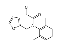 2-chloro-N-(2,6-dimethylphenyl)-N-(furan-2-ylmethyl)acetamide Structure