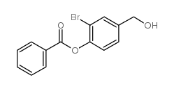 2-溴-4-(羧基甲基)苯基苯甲酸酯结构式