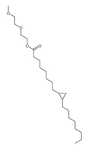 2-(2-methoxyethoxy)ethyl 8-(2-octylcyclopropyl)octanoate结构式